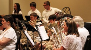 Members of the Martin Community Band perform patriotic songs during the concert, "A Star-Spangled Celebration!" (Jenifer Nicks)