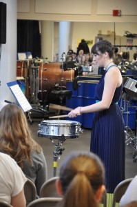 Senior Music Education major Kerry Durso performs "Lonely City Suite" by Jason Baker. (Julie Hill)