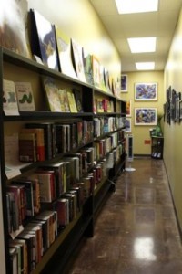 Wonderland offers a variety of genres including an entire hallway of fiction books.