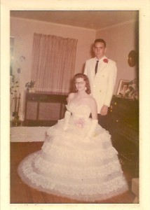 C. T. Hill and Brenda Harrison, Dr. Julie Hill's parents, before UTMB's (what UTM was called in 1962) Military Ball on Jan. 26, 1962. (Julie Hill)