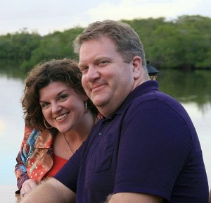 UTM alumna Rebeca DeBoard Seitz and her husband Charles Seitz. Charles Seitz worked in the ITS department on the UTM campus until the family recently moved to Naples, Fla. (Eva Marie Everson)