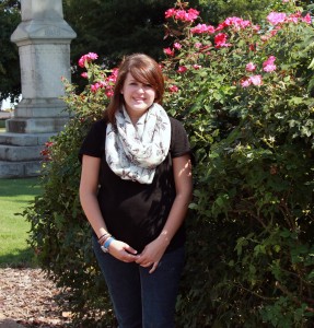 Jena Bea Haney in Union City, Tenn., 11 days before leaving for her 11-month-journey. (Sheila Scott)