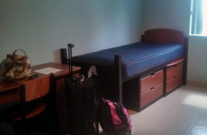 Kaitlyn Wilson's half of her dorm room at the University of the Virgin Islands on Saint Thomas. (Kaitlyn Wilson)