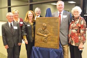 (From left) Dick Barber, Kathy Becker, Mary Jane McWherter, Kelly Sharbel, Jim Johnson and Bettye Ellis served as members of Jones’ congressional staff. (Mary Jean Hall)