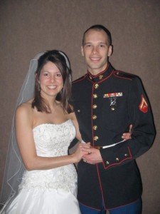 Alexis "Lexie" Cole and Lance Cpl. James Copeland were married March 2008. (James Copeland)