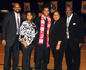 Deborah Williams-Boyd is pictured with her family celebrating her youngest son's graduation from UTM. Pictured from left to right are Kobie Boyd, Debrasha Patrice Boyd, Sylvester Boyd II, Deborah Williams-Boyd and Sylvester Boyd Sr. (Deborah Williams-Boyd)