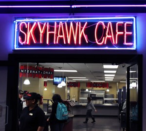 UTM students are enjoying the meal selections that are offered in the Skyhawk Café. (Sheila Scott)