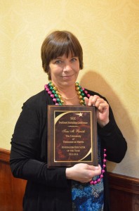 Tomi McCutchen Parrish won SEJC Journalism Educator of the Year on Feb. 21. (Alex Jacobi)