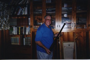 Trisha Capansky interviewed Enos Slaughter, Baseball Hall of Fame member, in his home. He was famous for being accused of racism when he stepped on Jackie Robinson's foot. (Trisha Capansky)