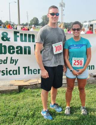 Gage Chapman and Stephanie Marshall participated in the Fun Run sponsored by the Kiwanis Club. (Chloe Smithson)
