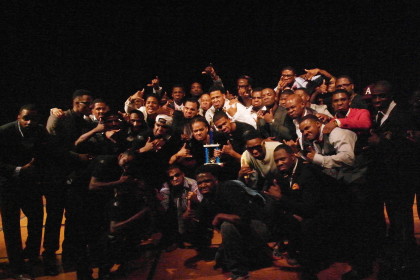 Alpha Phi Alpha Fraternity celebrates Step Show win